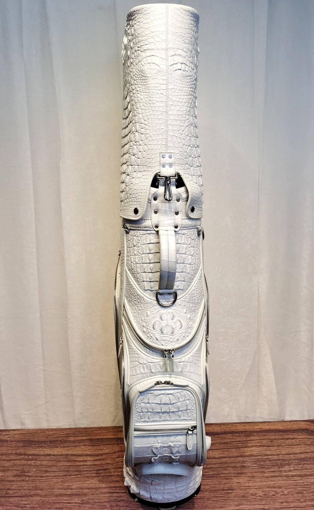 Crocodile Bone Leather Golf Bags ,Golf Sets , Golf Cart Bags & Golf Stand Bags White