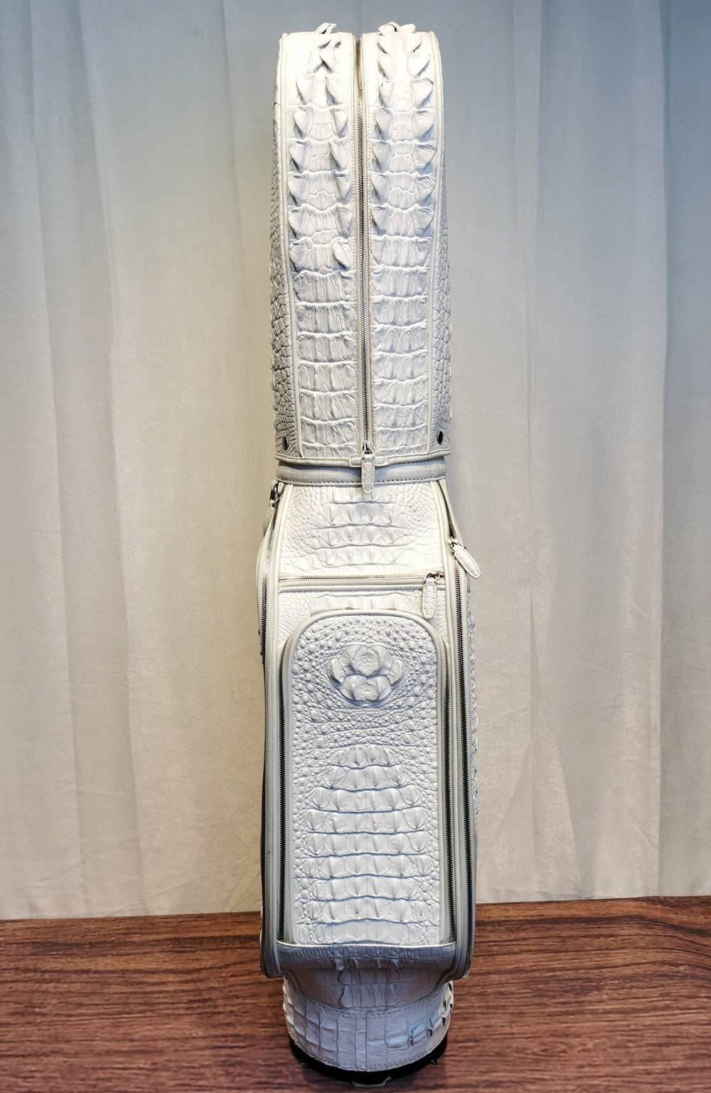 Crocodile Bone Leather Golf Bags ,Golf Sets , Golf Cart Bags & Golf Stand Bags White