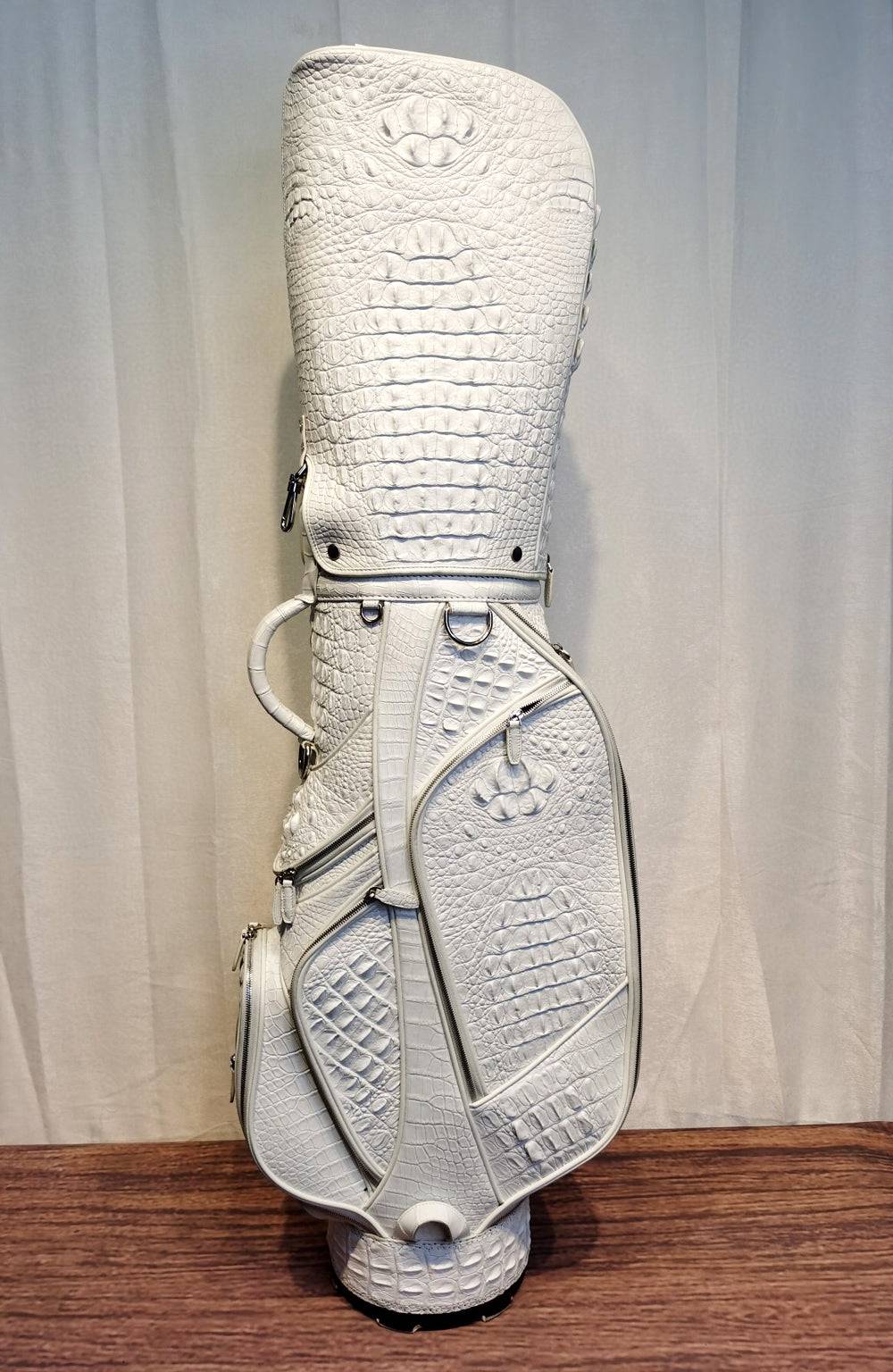 Crocodile Bone Leather Golf Bags ,Golf Sets , Golf Cart Bags & Golf Stand Bags White