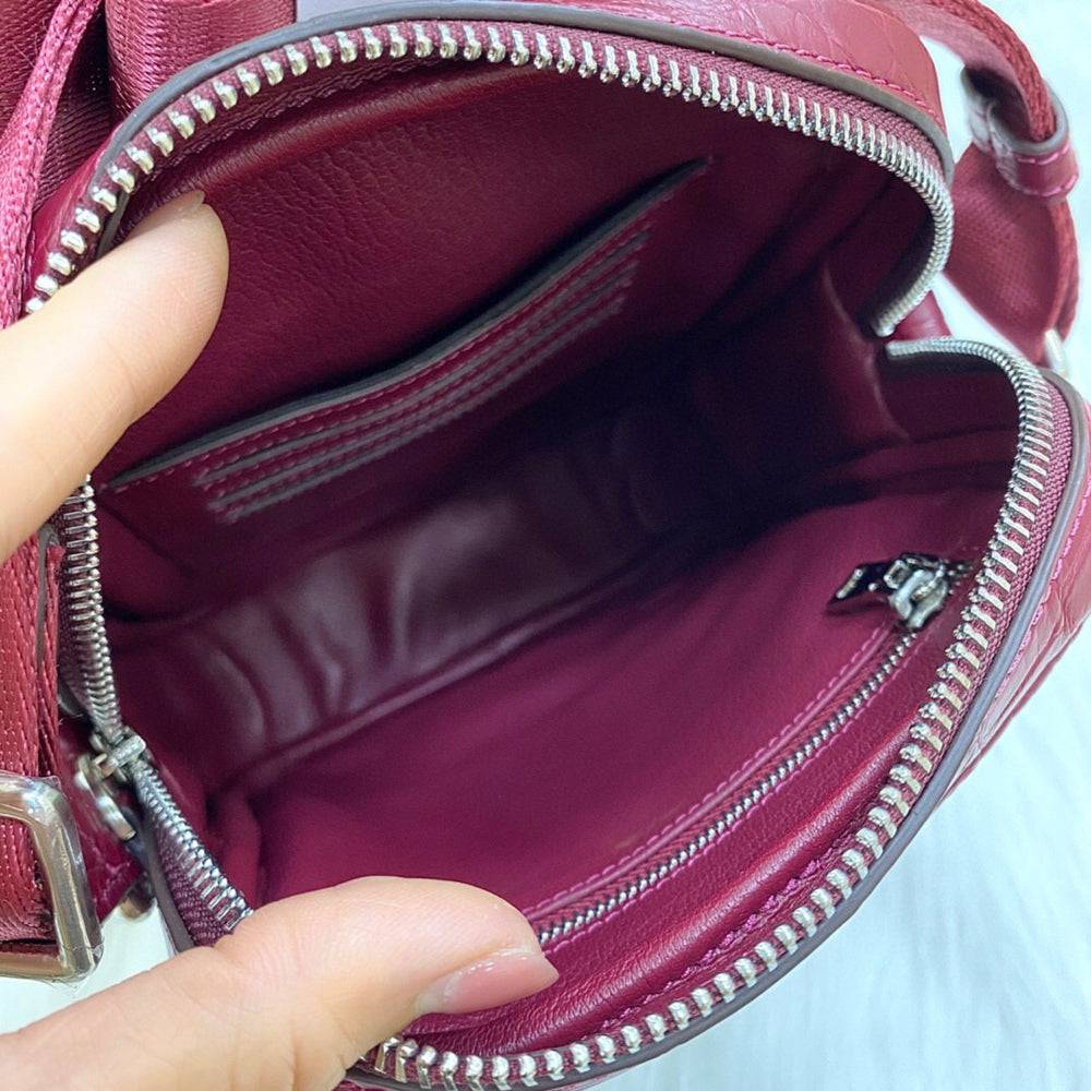 Preorder Crocodile Leather Small Crossbody Shoulder Bag White