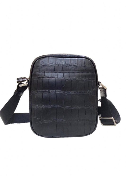 Crocodile Leather Small Crossbody Shoulder Bag