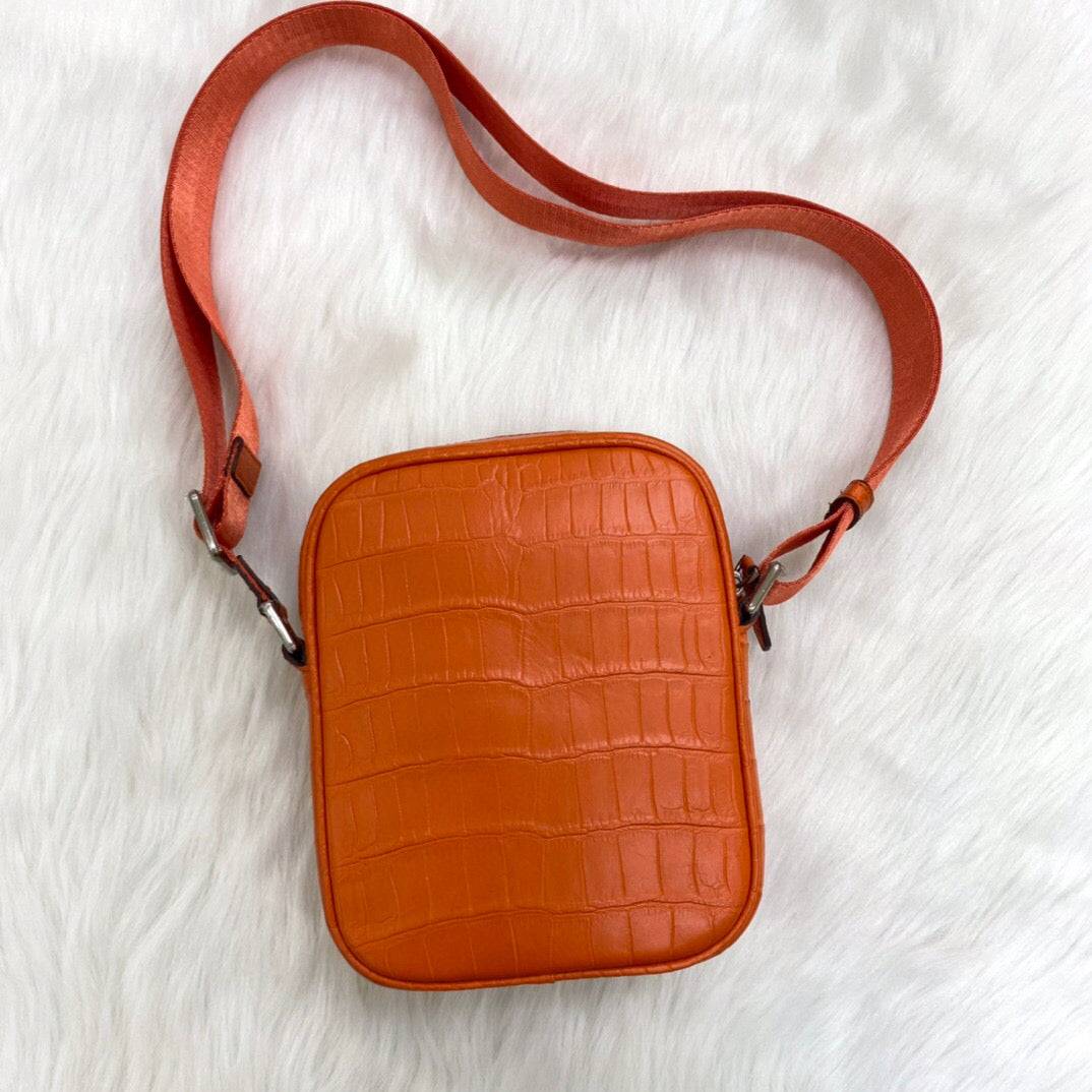 Crocodile Leather Small Crossbody Shoulder Bag