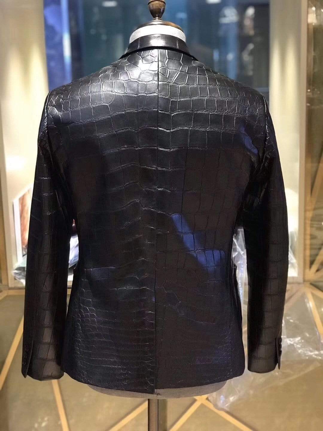 Crocodile Leather Blazer