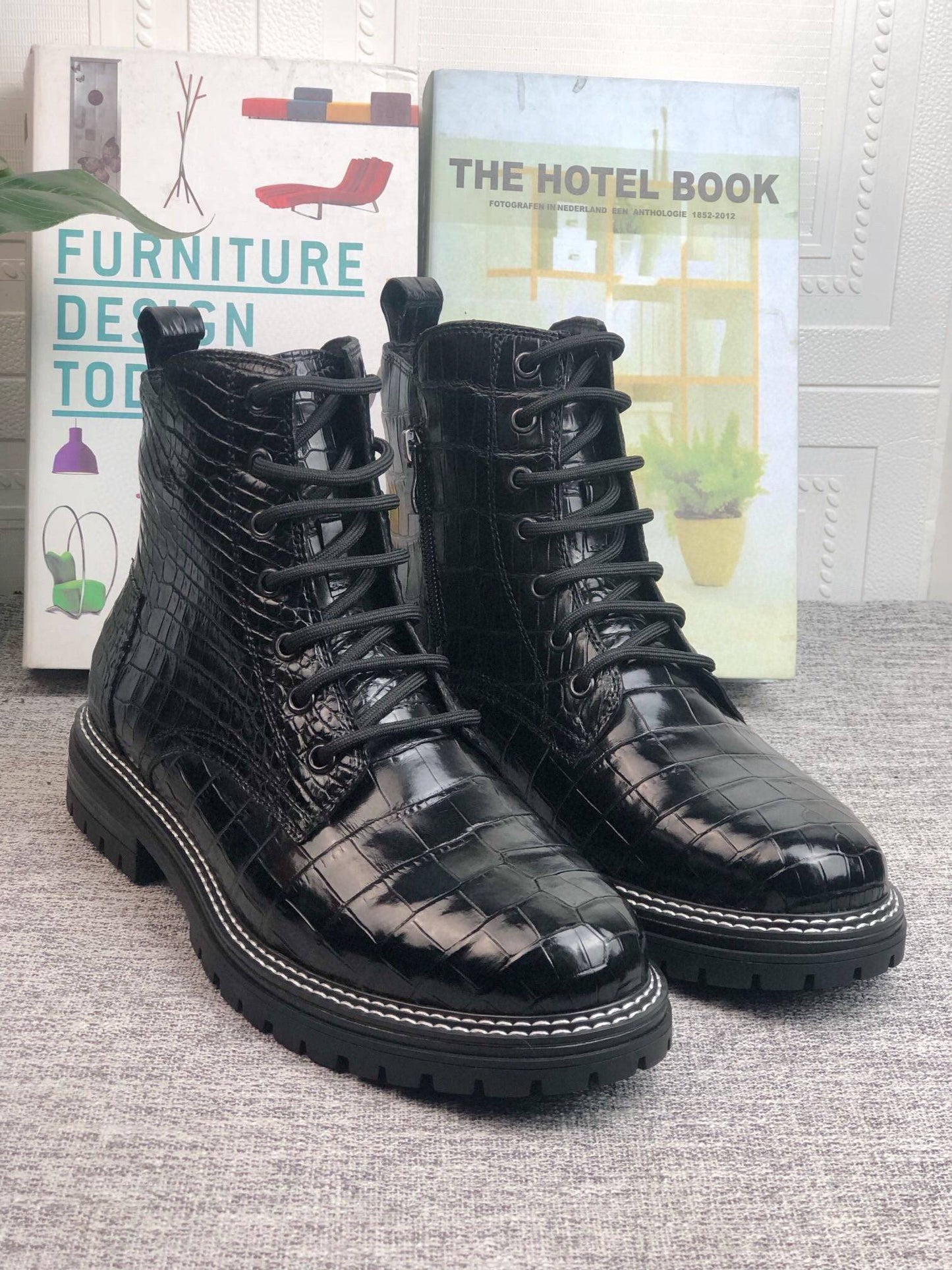 Crocodile Shoes Crocodile Skin Leather Martin Boots