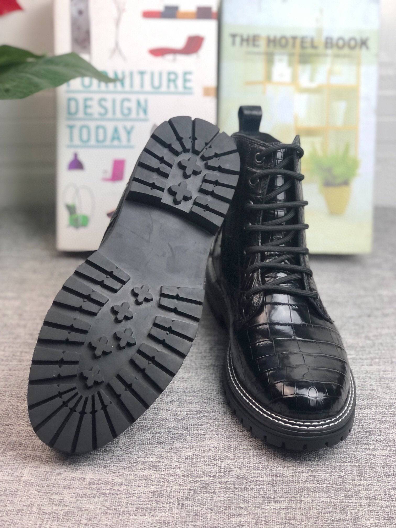 Crocodile Shoes Crocodile Skin Leather Martin Boots