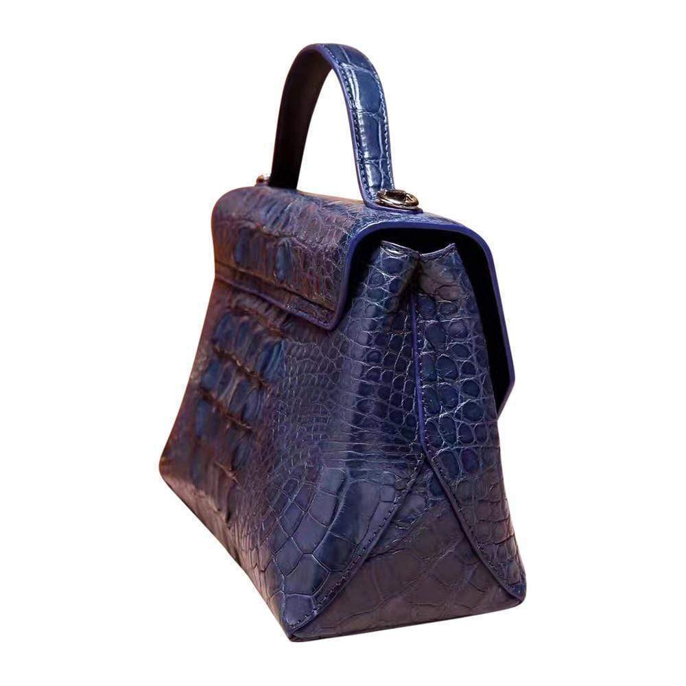 Genuine Crocodile Front Flap Buckle Tote Bags