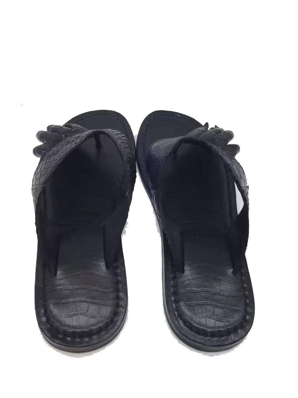 Crocodile Shoes Genuine Crocodile Leather Mens Slipper
