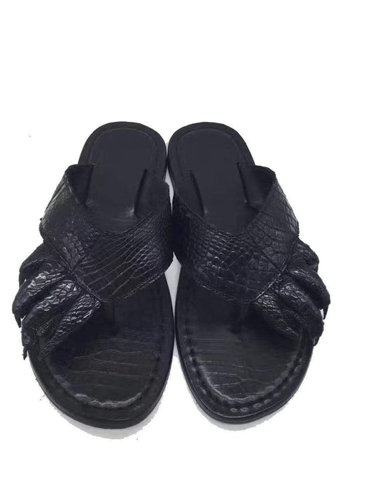 Crocodile Shoes Genuine Crocodile Leather Mens Slipper
