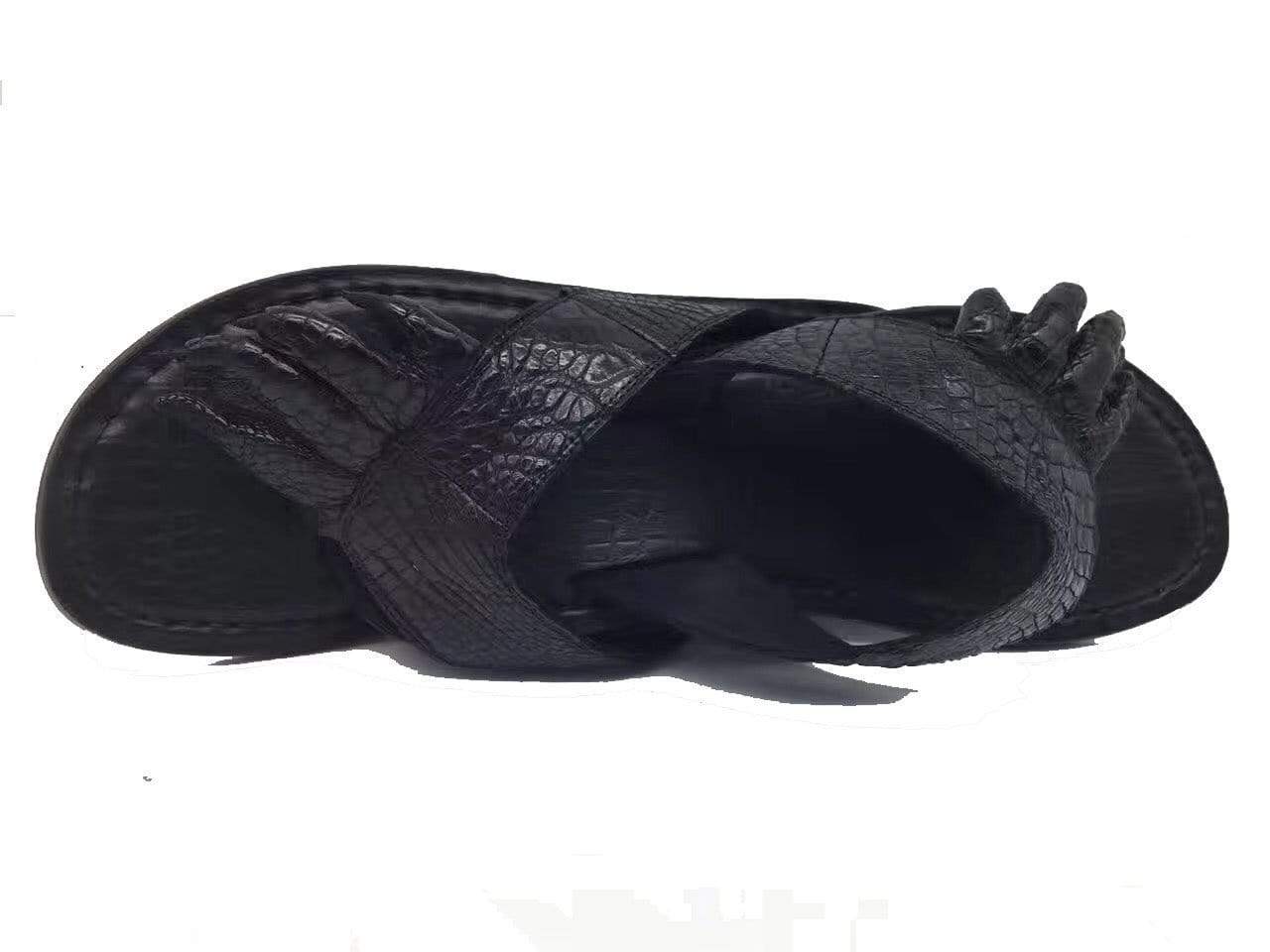 Crocodile Shoes Genuine Crocodile Leather Mens Slipper