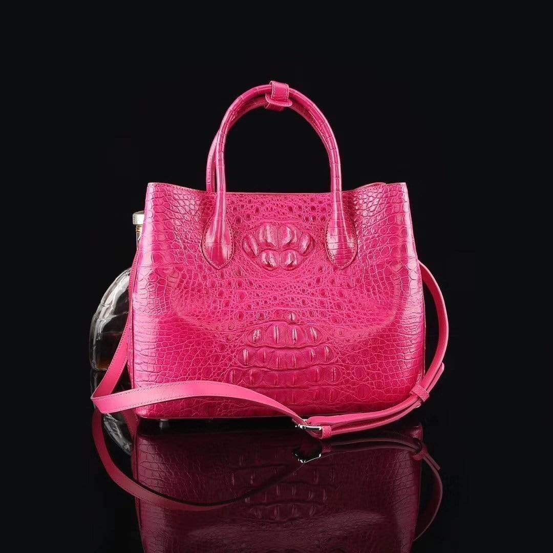 Genuine Crocodile Medium Double Satchel Bag 33cm