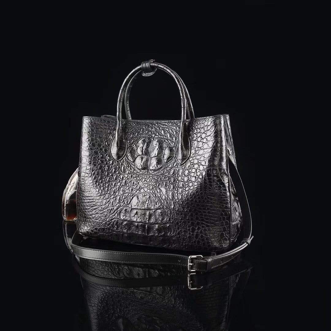 Genuine Crocodile Medium Double Satchel Bag 33cm
