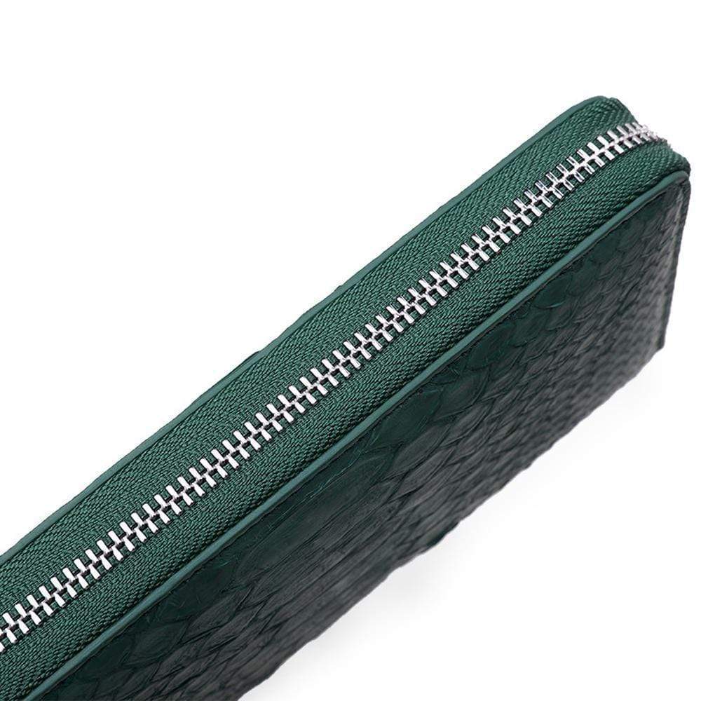 Genuine Python Leather  Zip Wallet