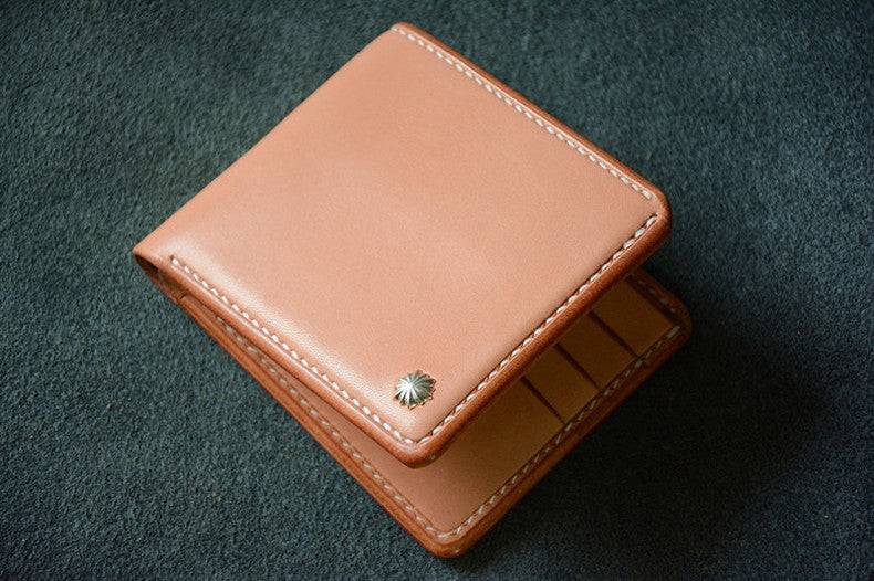Handmade Japanese Shinki Hikaku Shell Cordovan Leather Wallet Original Beige