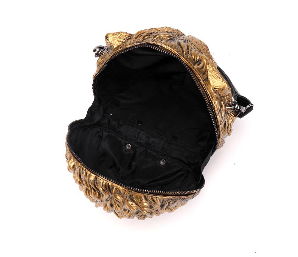 3D Backpack, Fashion 3D Happy Small Tiger Head SquareBag, Cross Body Handle Shoulder Bag