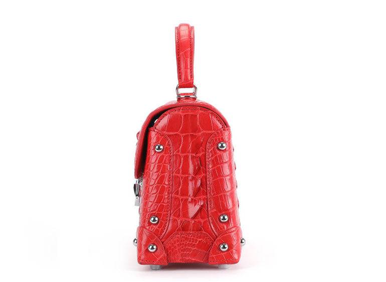 Ladies Top-handle Bag Genuine Crocodile Leather Cross body Messenger Bags