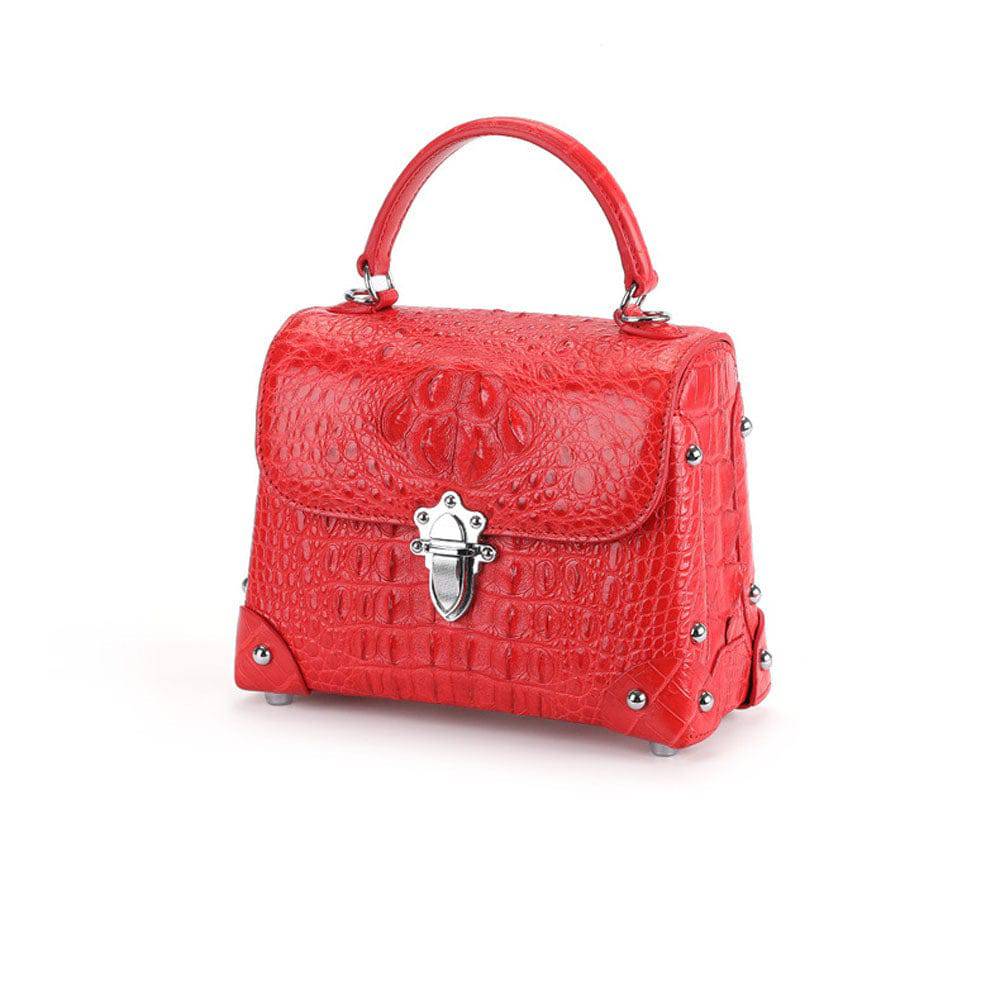 Ladies Top-handle Bag Genuine Crocodile Leather Cross body Messenger Bags