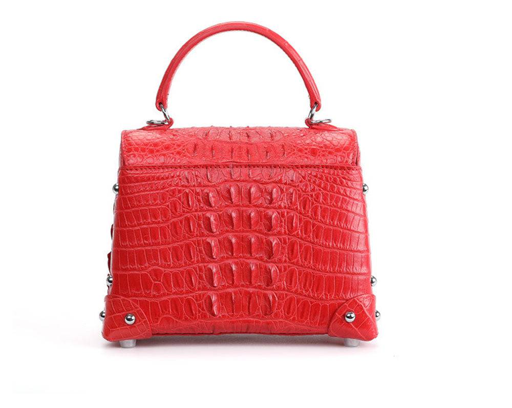 Ladies Top-handle Bag Genuine Crocodile Leather Cross body Messenger Bags