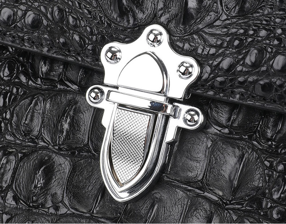 Ladies Top-handle Bag Genuine Crocodile Leather Cross body Messenger Bags