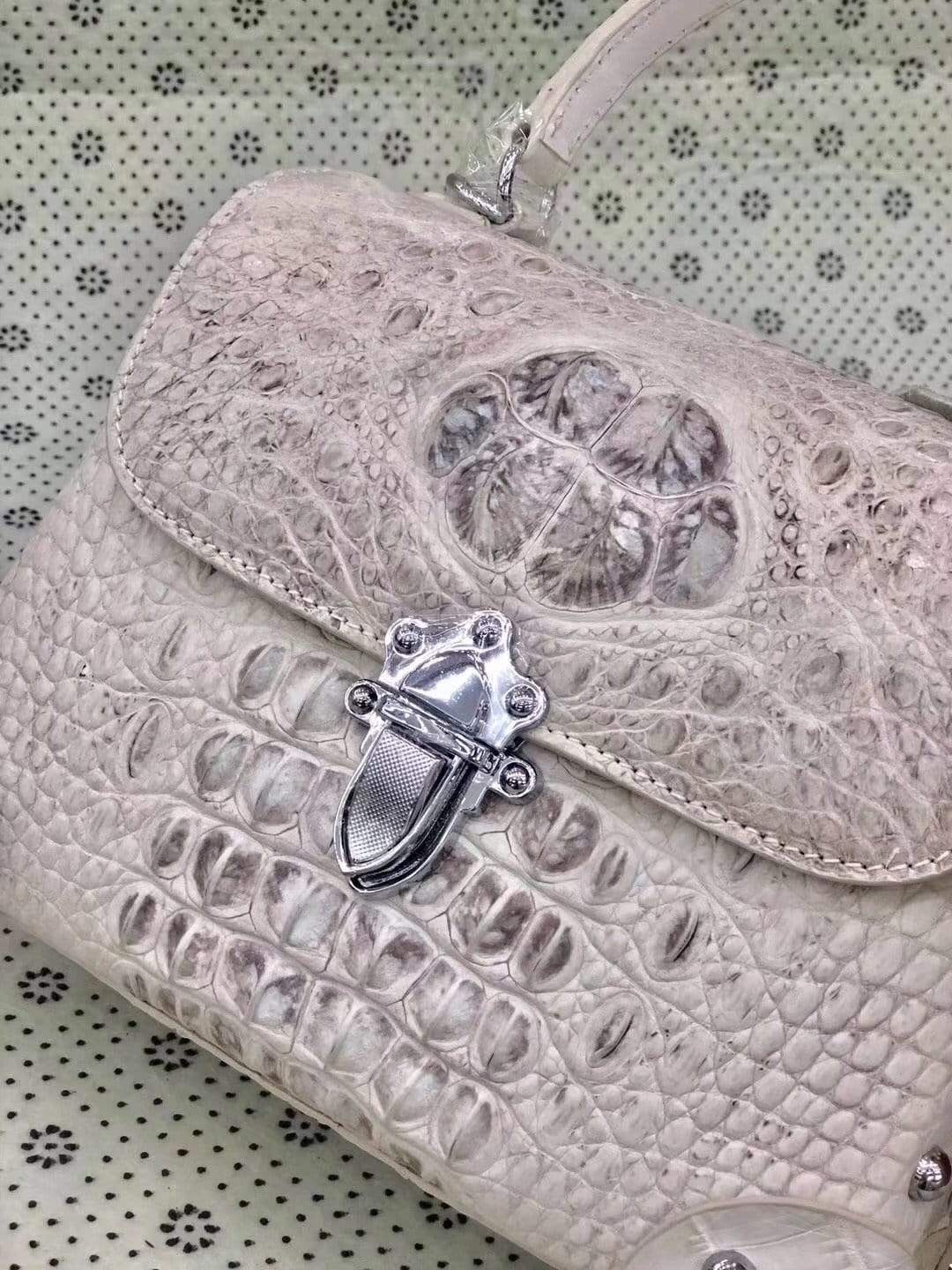 Ladies Top-handle Bag Genuine Crocodile Leather Cross body Messenger Bags