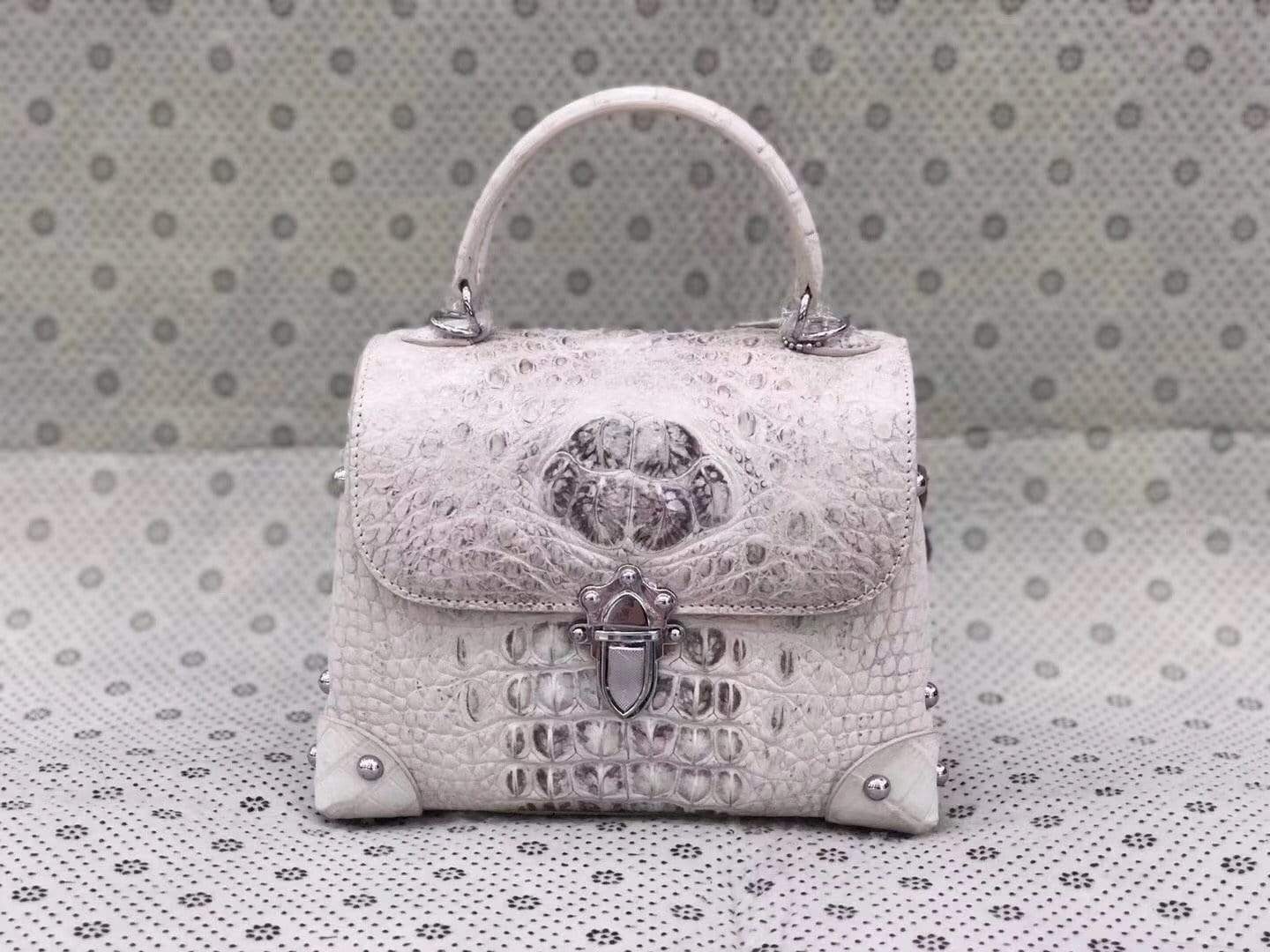 Ladies Top-handle Bag Genuine Crocodile Leather Cross body Messenger Bags
