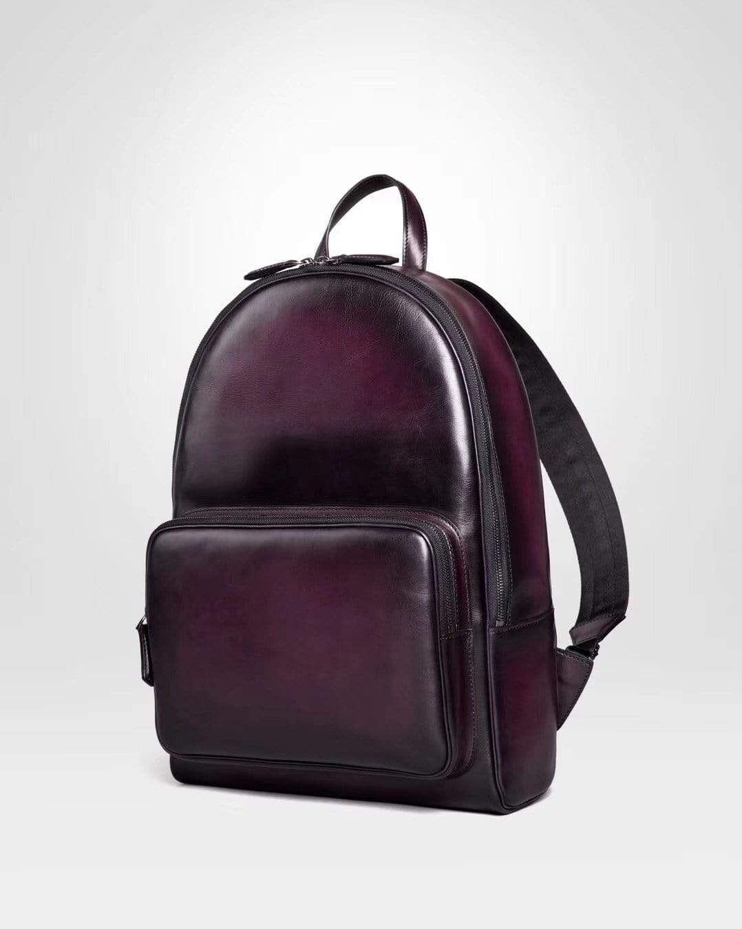 Large Vintage Smooth  Cowhide Leather Backpack