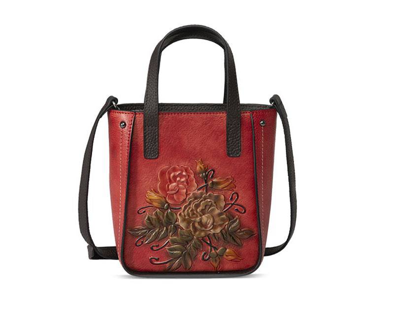 Rossie Viren Women's Women's Leather Mini Tote Cross Body Bag