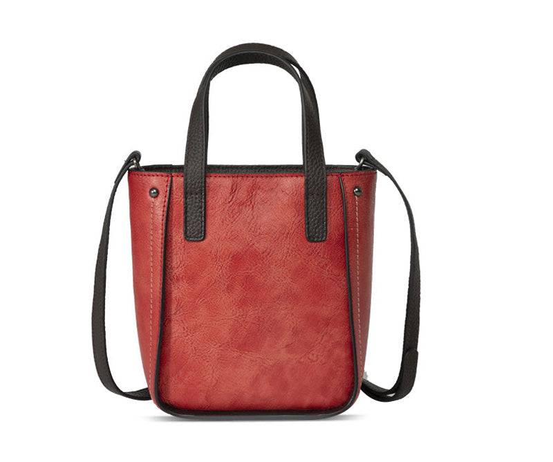 Rossie Viren Women's Women's Leather Mini Tote Cross Body Bag