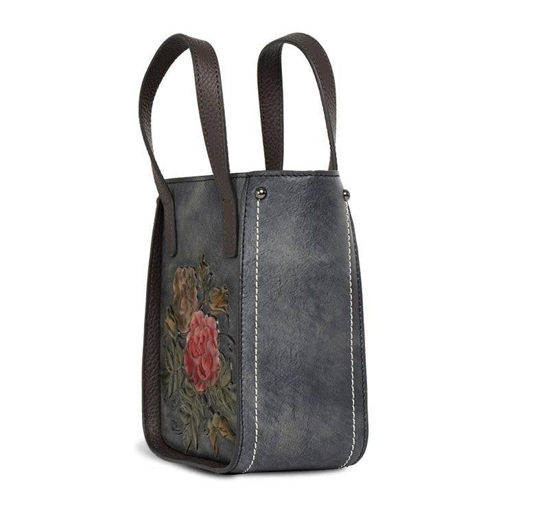 Rossie Viren Women's Women's Leather Mini Tote Cross Body Bag