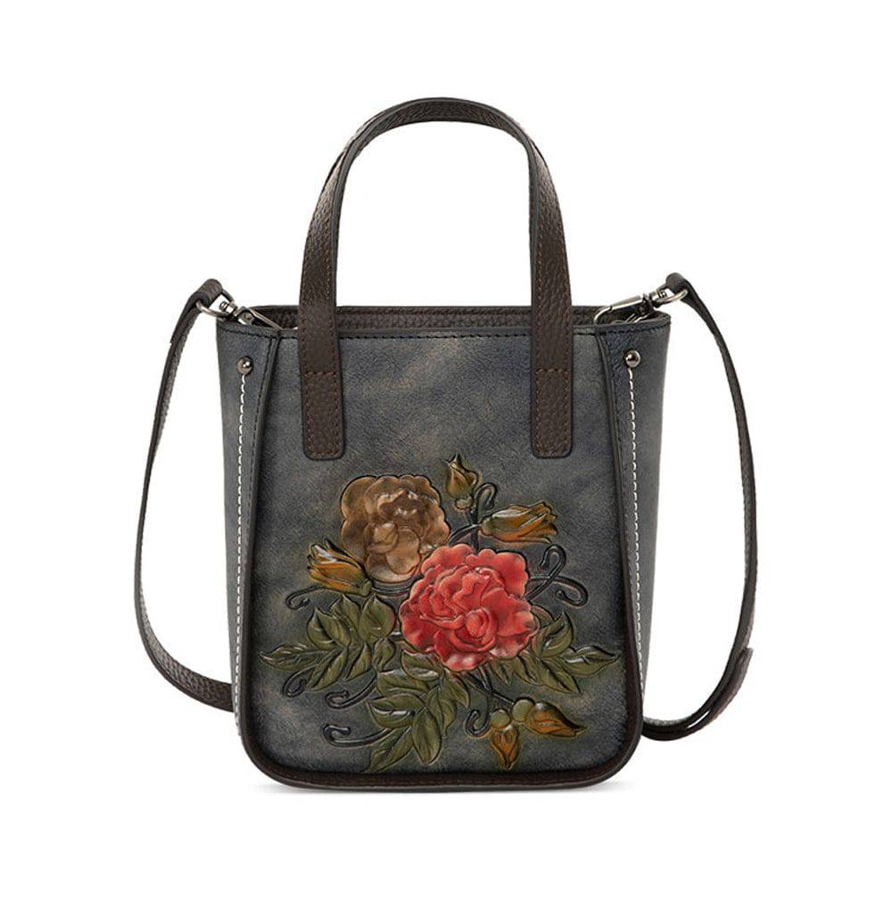 Rossie Viren Women's Women's Leather Mini Tote Cross Body Bag