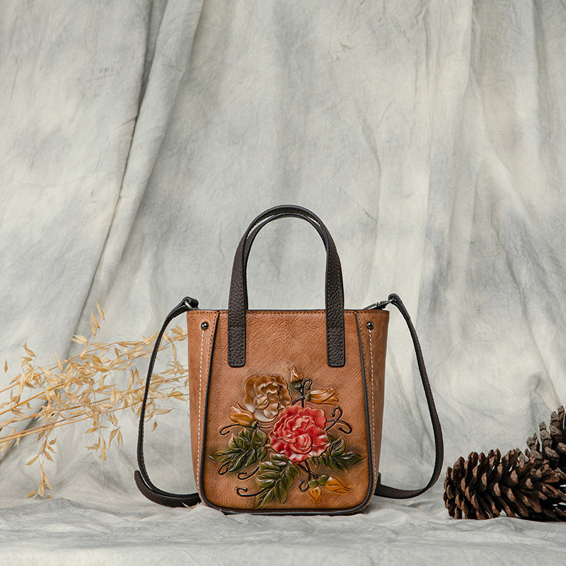 Rossie Viren Women's Women's Leather Mini Tote Cross Body Bag