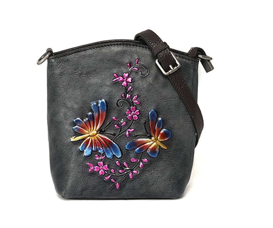 Rossie Viren Women's Leather Small Cross Body Bags For Women Mini Iphone Purse