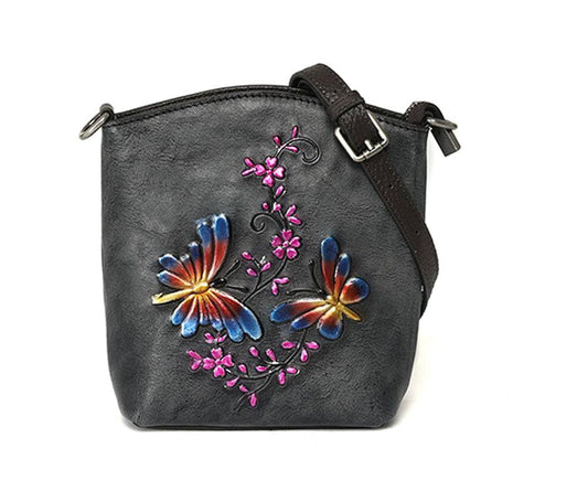 Rossie Viren Women's Leather Small Cross Body Bags For Women Mini Iphone Purse