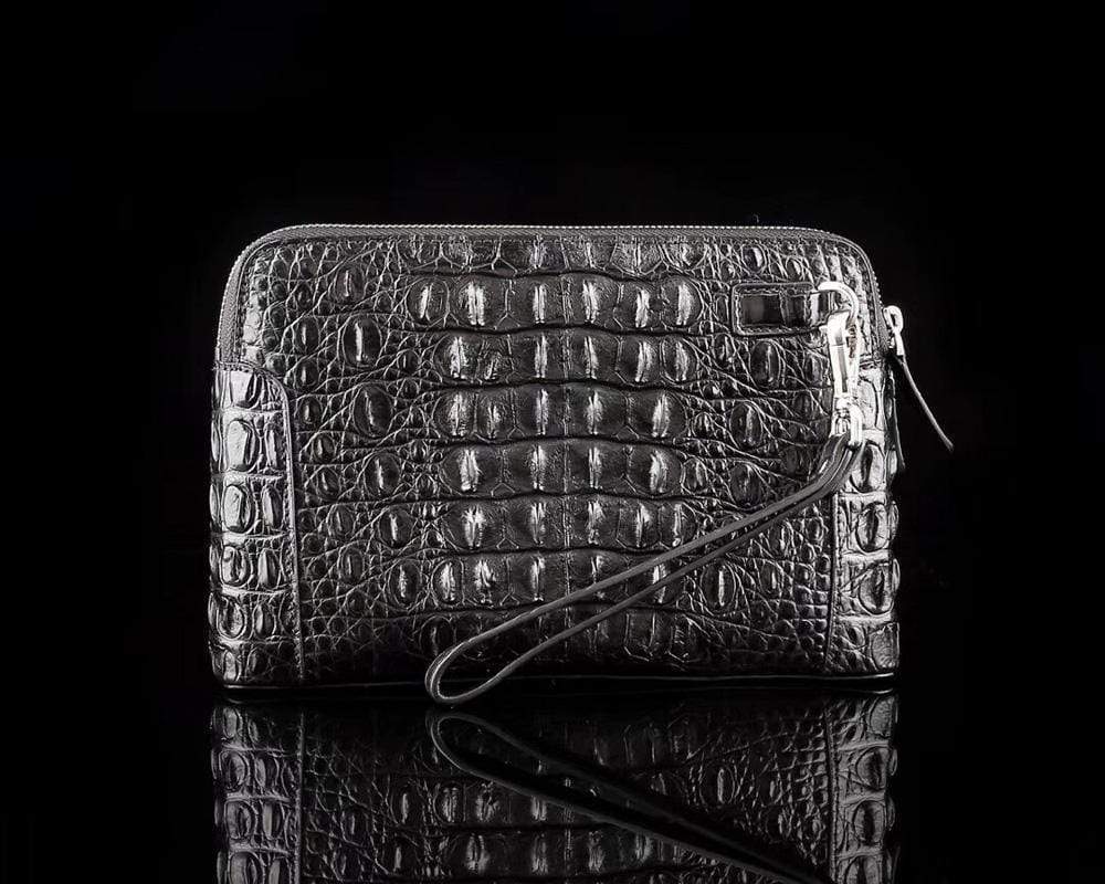 Men's Crocodile Cluthes Handbag Bag Coin Purse,Crocodile Bone Leather Clutches