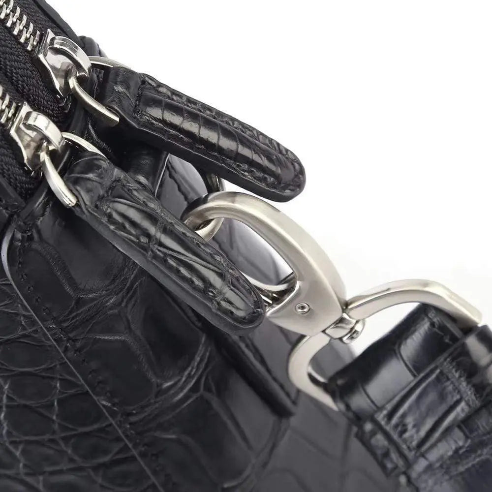 Men's Crocodile Leather Laptop Bags Briefcase