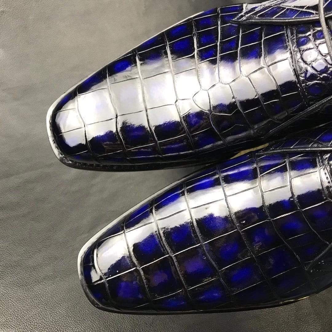 Crocodile Shoes Mens  Vintage Crocodile Leather Chukka Boots