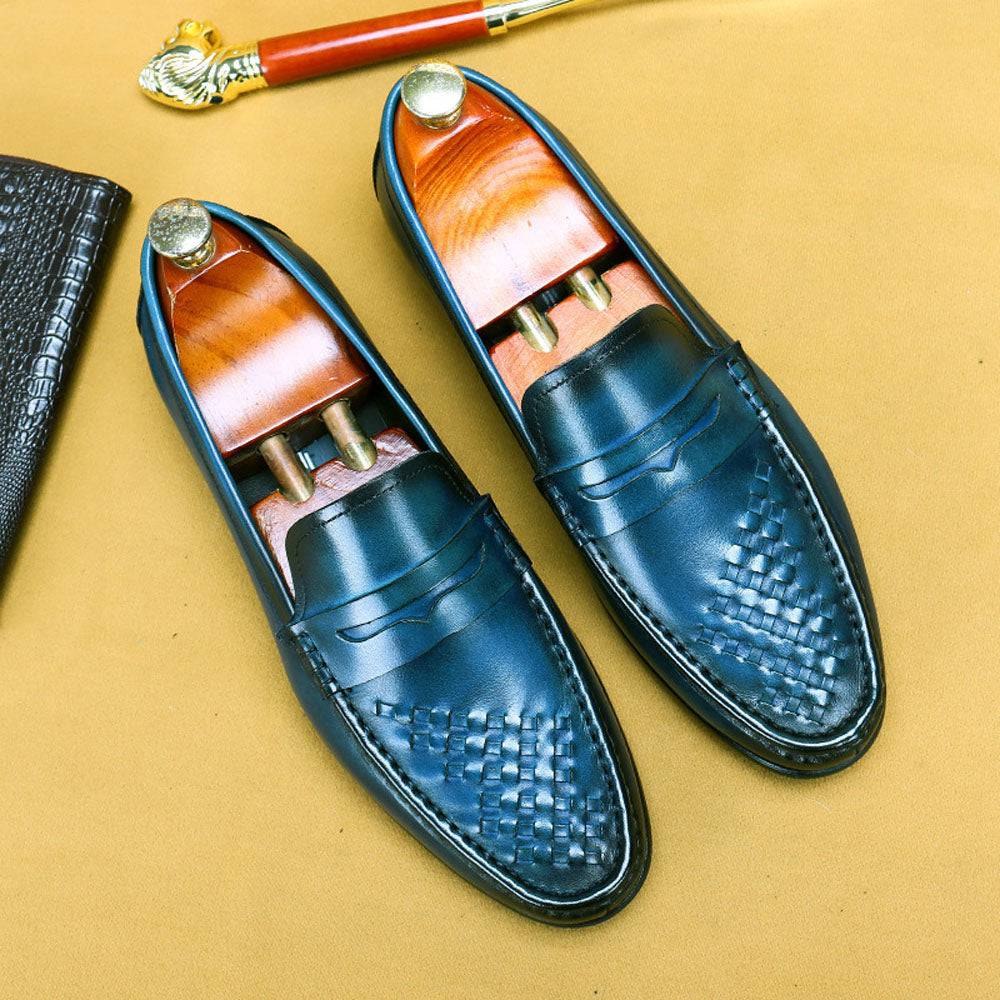 Preorder Men's Driving Leather Shoes, Men Casual Loafer Shoes