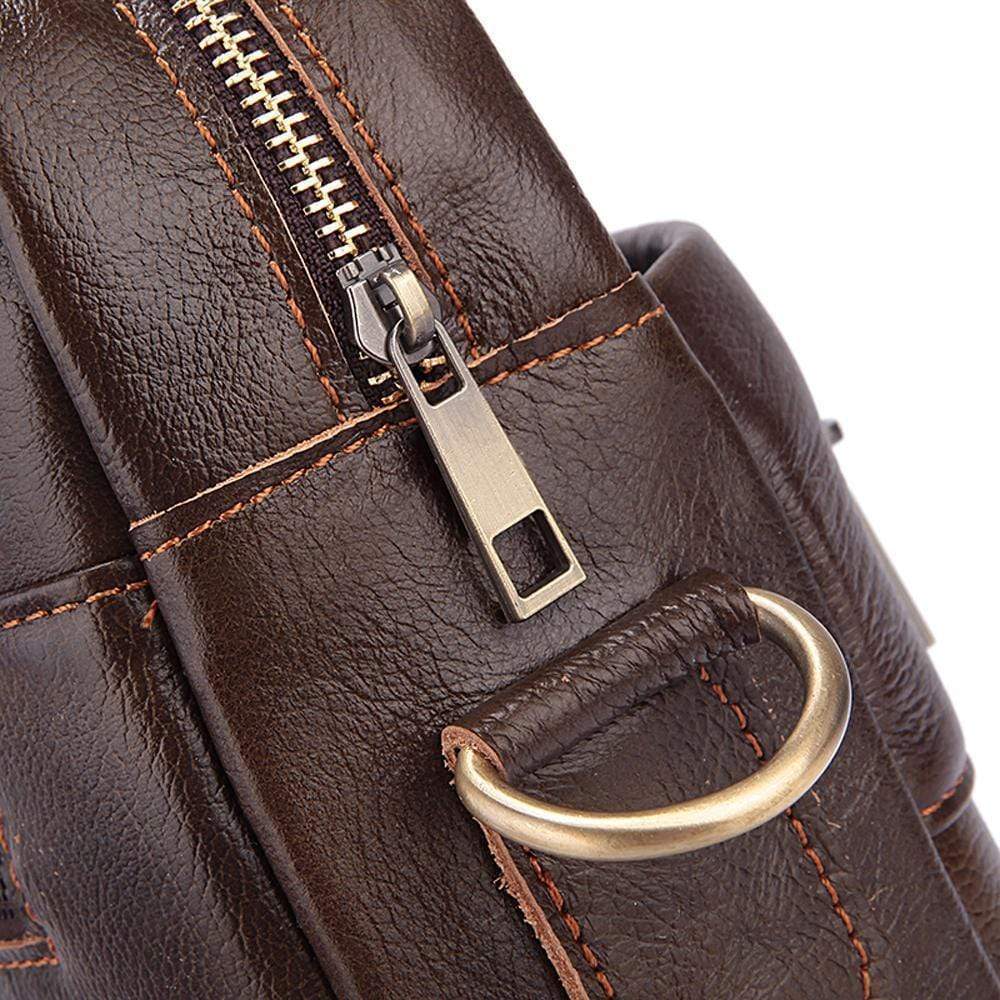 Rossie Viren Handmade Vintage Leather Briefcase For Men