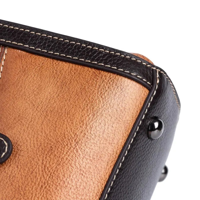 Rossie Viren Women's Leather Top Handle Shoulder Cross Body Bag