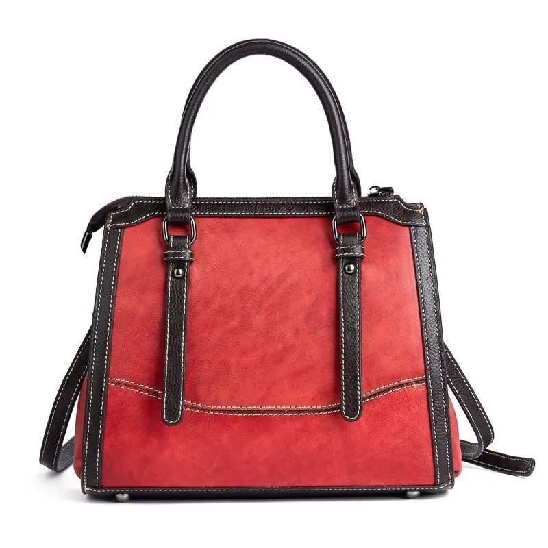 Rossie Viren Women's Leather Top Handle Shoulder Cross Body Bag