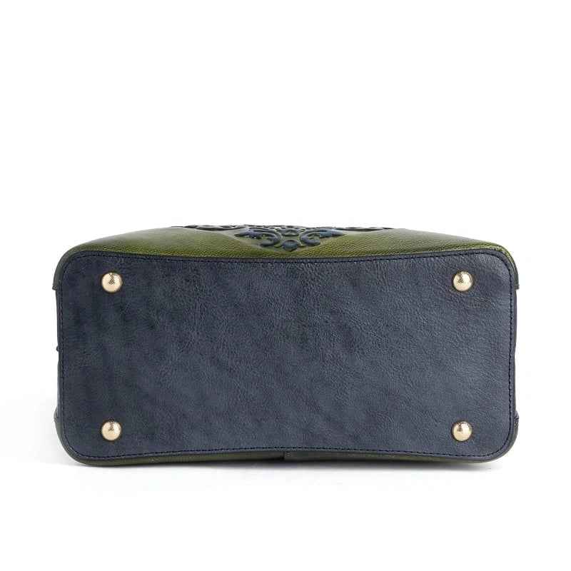 Rossie Viren Women's Leather Top Handle Shoulder Cross Body Bags