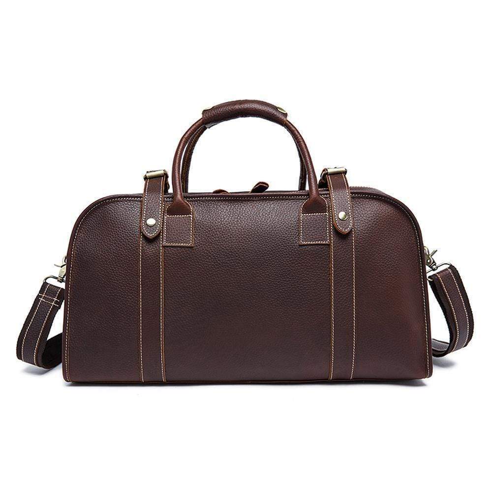 Rossie Viren  Men's  Large Capacity Leather Travel Bag