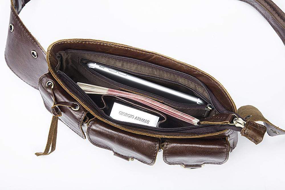 Rossie Viren Vintage Brown Waist Shoulder Bag
