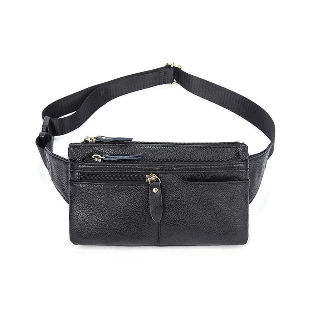 Rossie Viren Vintage Calfskin Leather Waist Bag,Fanny Pack,Belt Bag