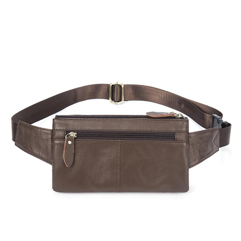 Rossie Viren Vintage Calfskin Leather Waist Bag,Fanny Pack,Belt Bag
