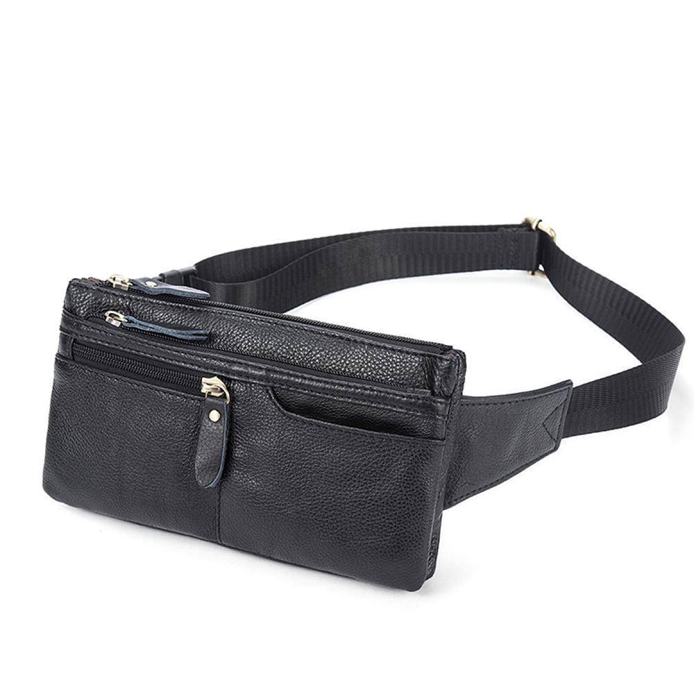 Rossie Viren Vintage Calfskin Leather Waist Bag,Fanny Pack,Belt Bag
