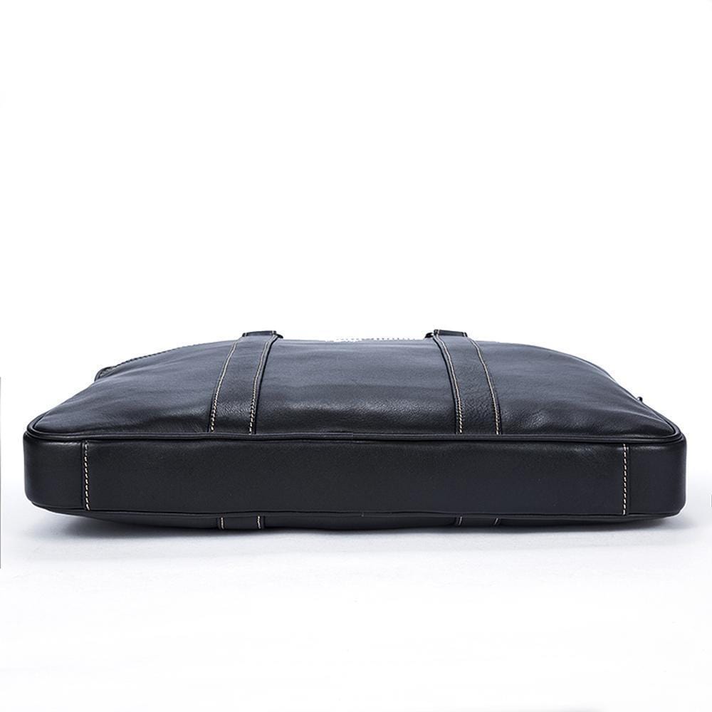 Rossie Viren Vintage Leather Briefcase Tote Business Satchel Bag