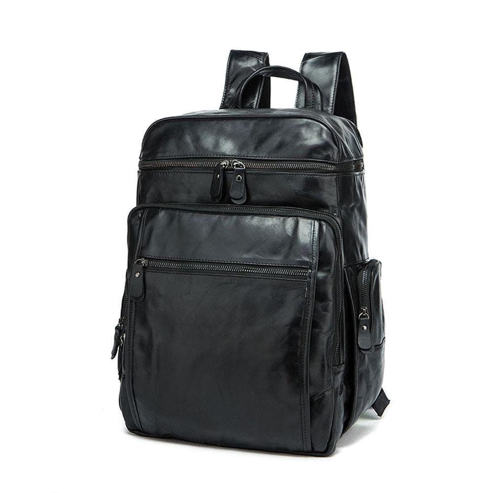 Rossie Viren  Vintage Leather Large Volume  Backpack,Rucksack,Knapsack For Men