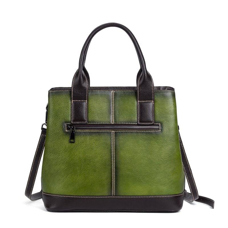 Rossie Viren Women's Women Leather Handbag Purse Top Handle Crossbody Bag Leather Tote Shoulder Bag
