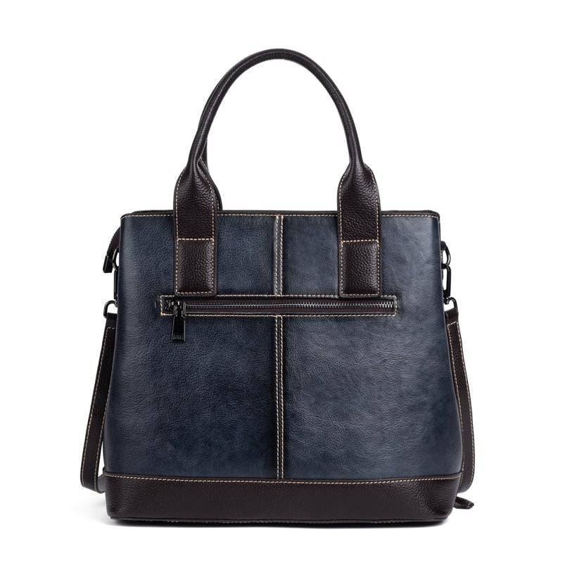 Rossie Viren Women's Women Leather Handbag Purse Top Handle Crossbody Bag Leather Tote Shoulder Bag
