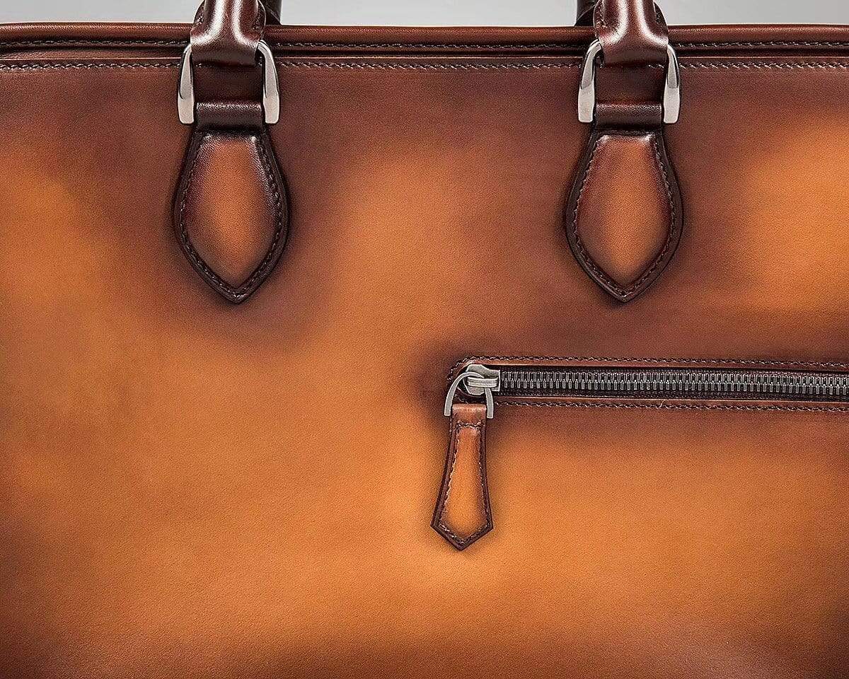 Vintage Smooth Cowhide Leather Briefcases, Messenger Bags & Bags